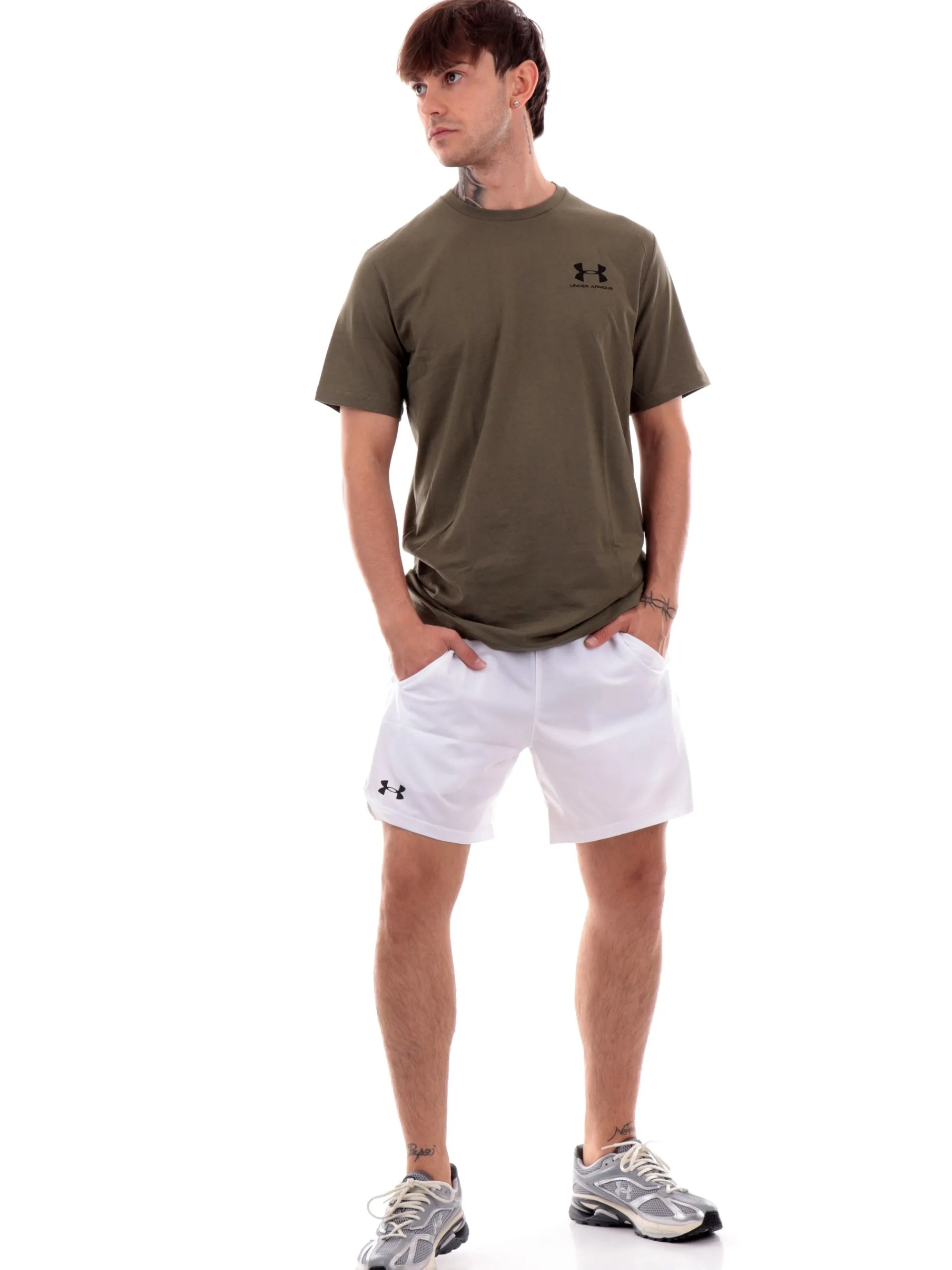 UNDER ARMOUR T-Shirt*T-Shirt verde da uomo girocollo Sportstyle 13267990