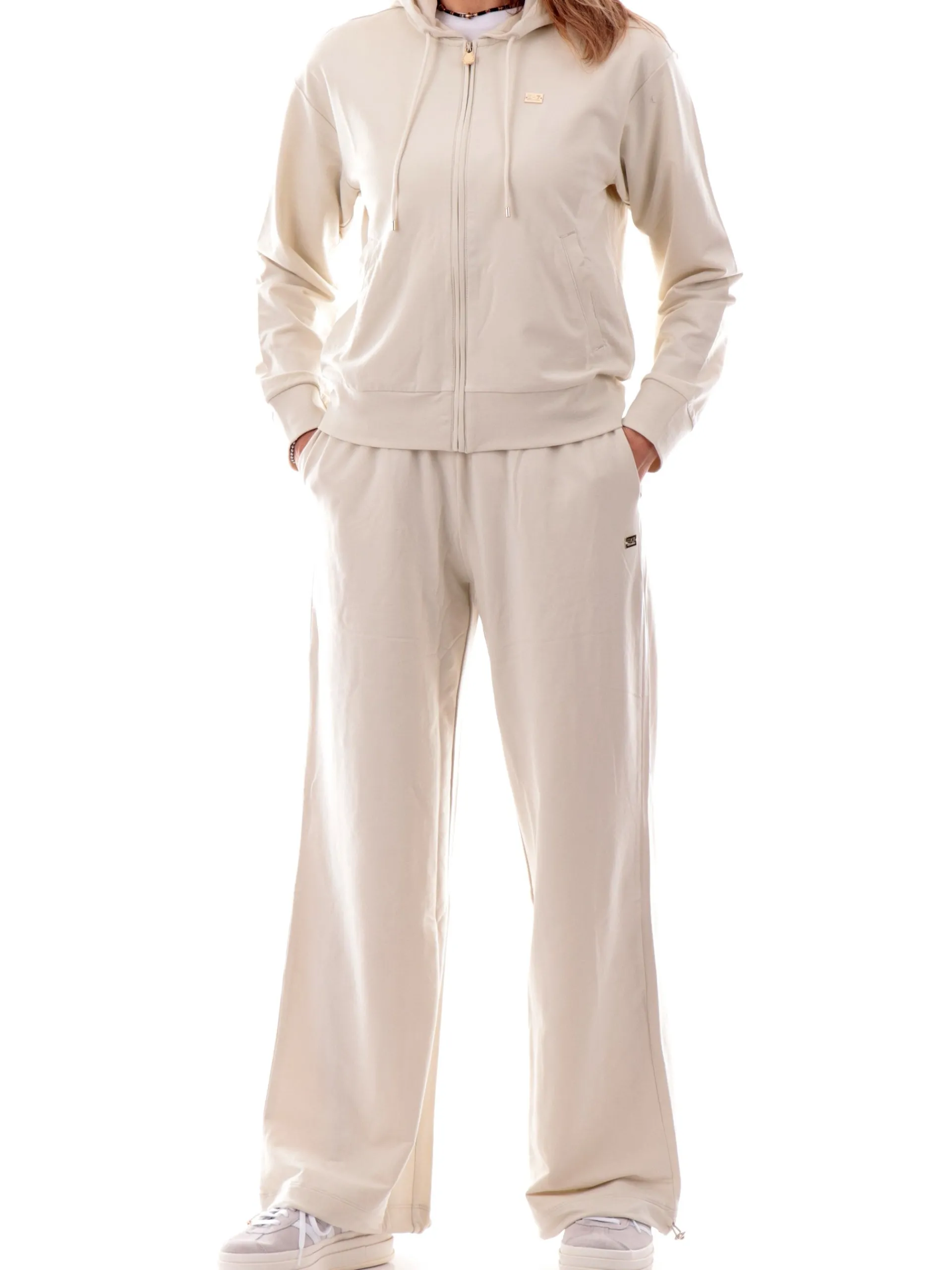 EMPORIO ARMANI 7 Tute*Tuta completa Emporio Armani EA7 beige da donna logo oro Gym 7W000086AF13135 U1112