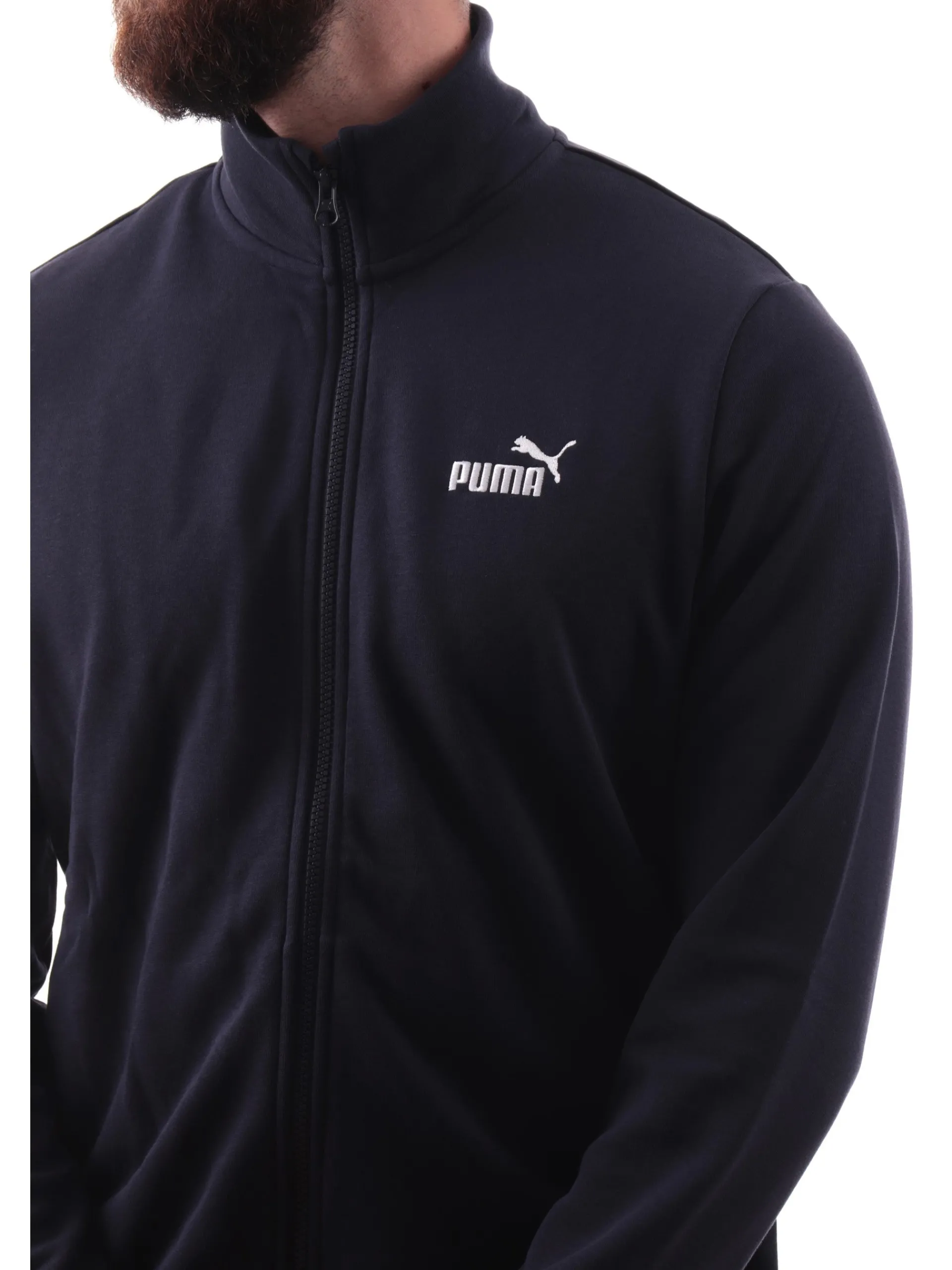 PUMA Tute*Tuta completa blu da uomo full zip Ess 684848