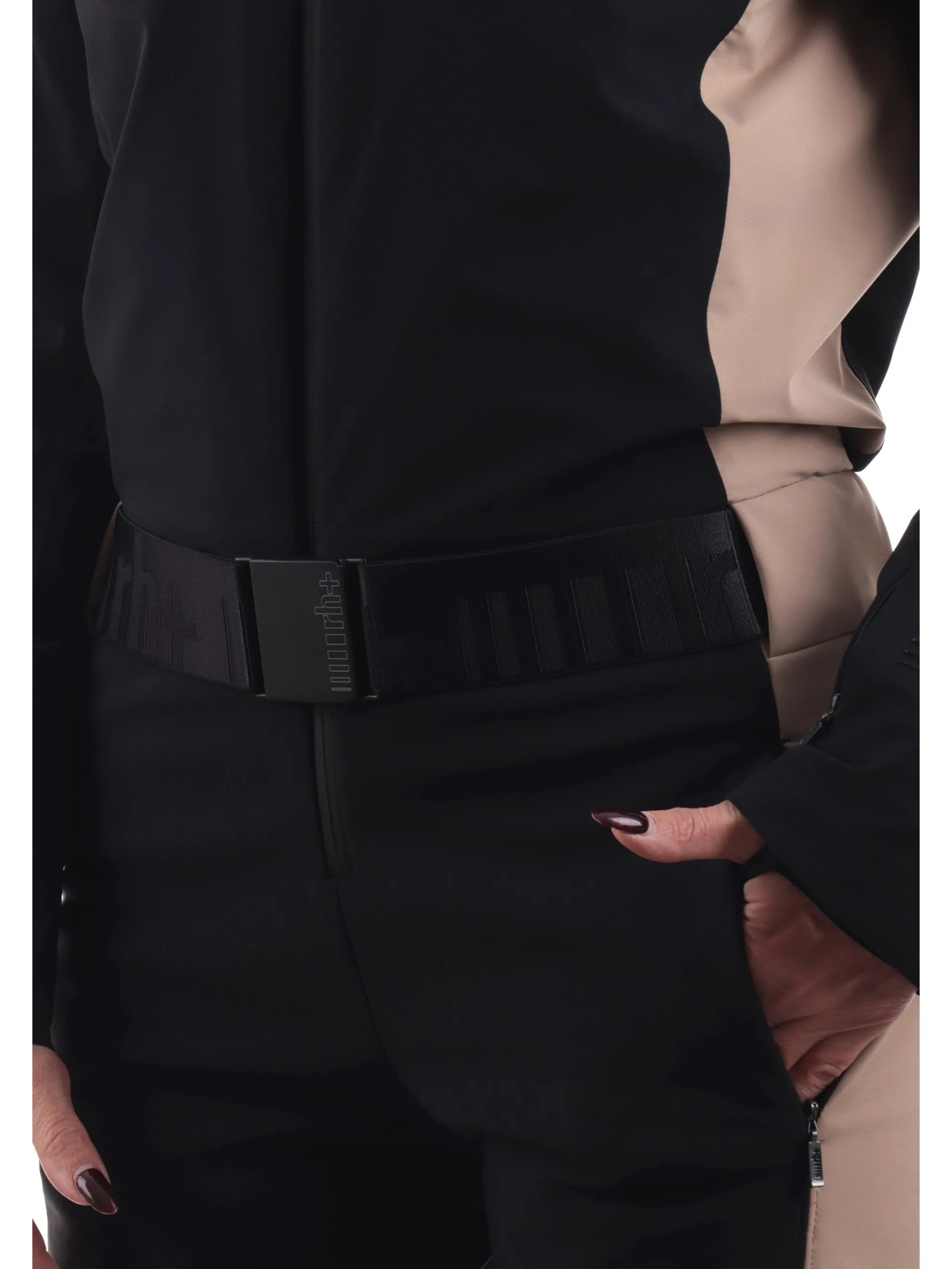 ZERORH+ Abbigliamento|Tute*Tuta intera Zero RH nera da sci con cintura da donna