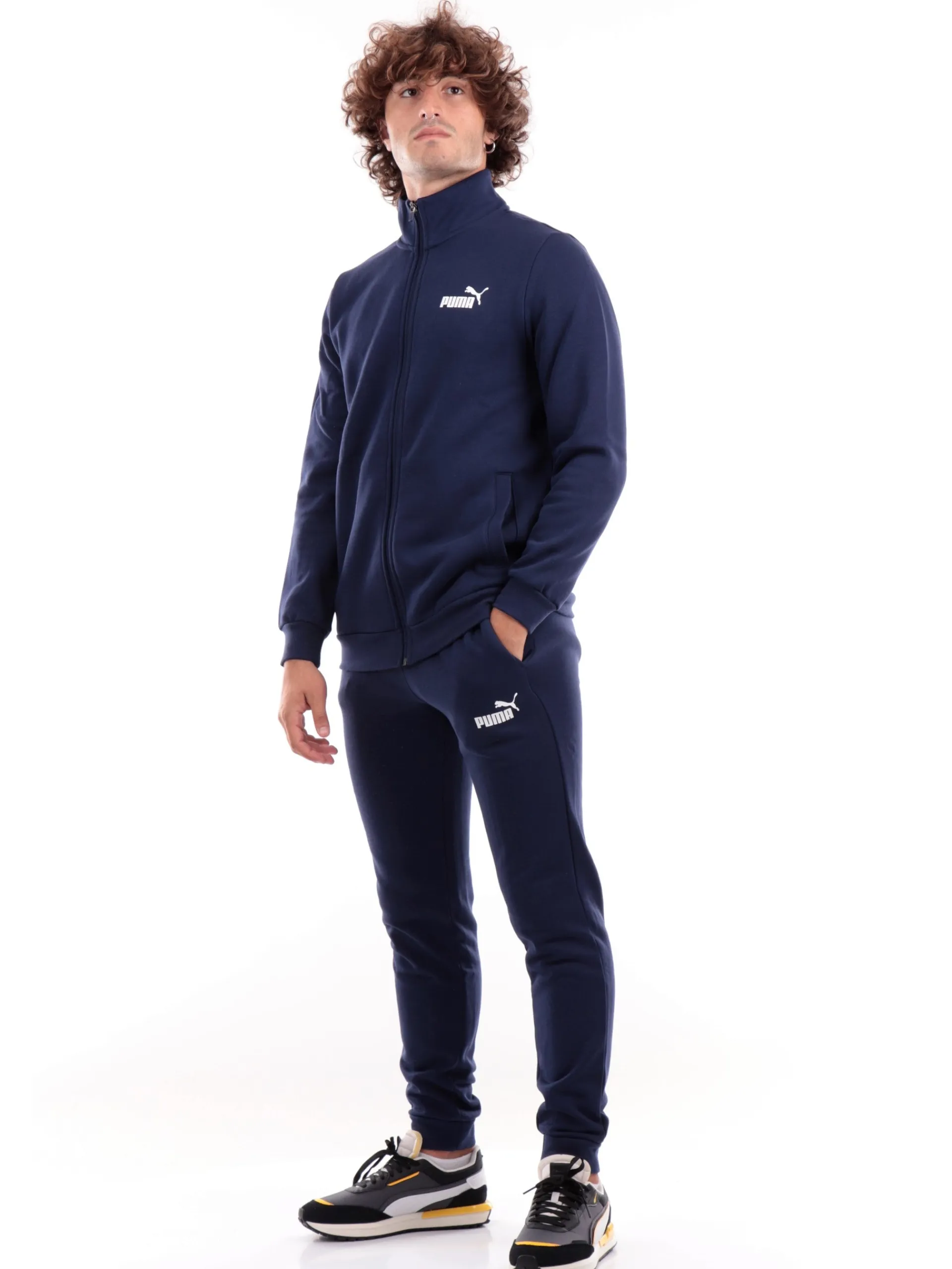 PUMA Tute*Tuta blu da uomo Clean Sweat 585841