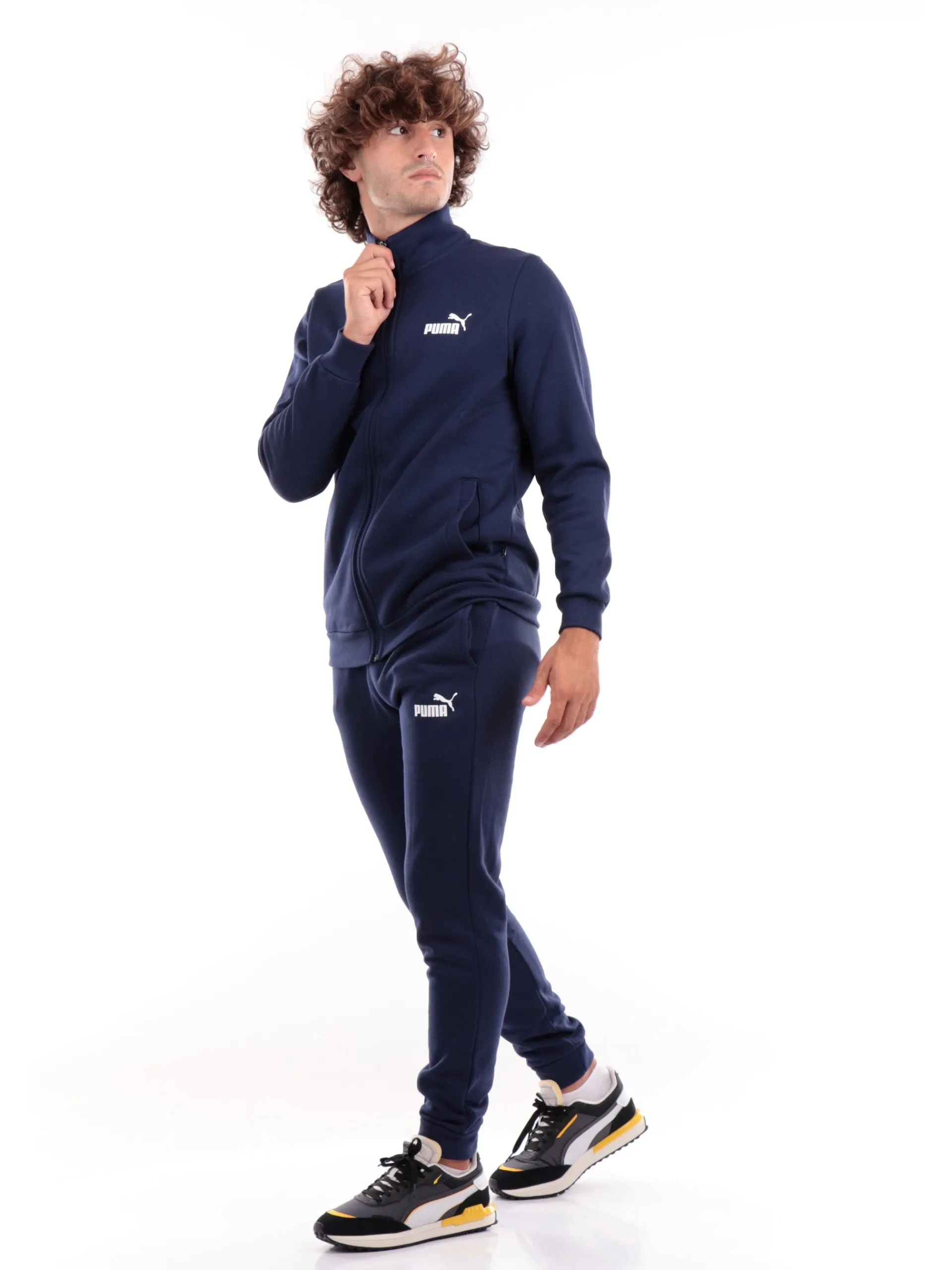 PUMA Tute*Tuta blu da uomo Clean Sweat 585841