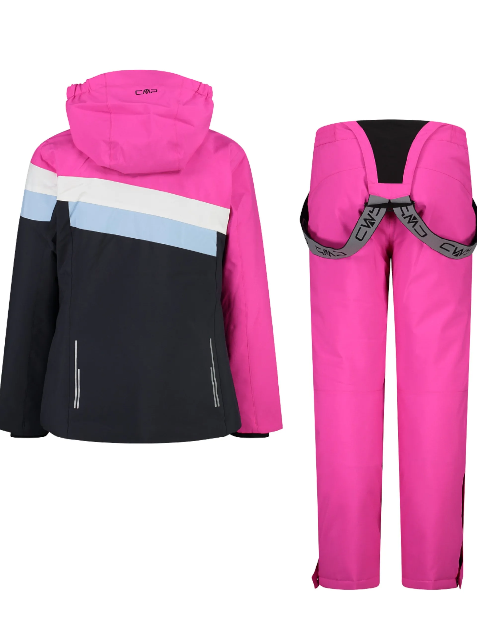CMP Abbigliamento|Completi*Tuta sci fucsia e nera da bambina 34W4815