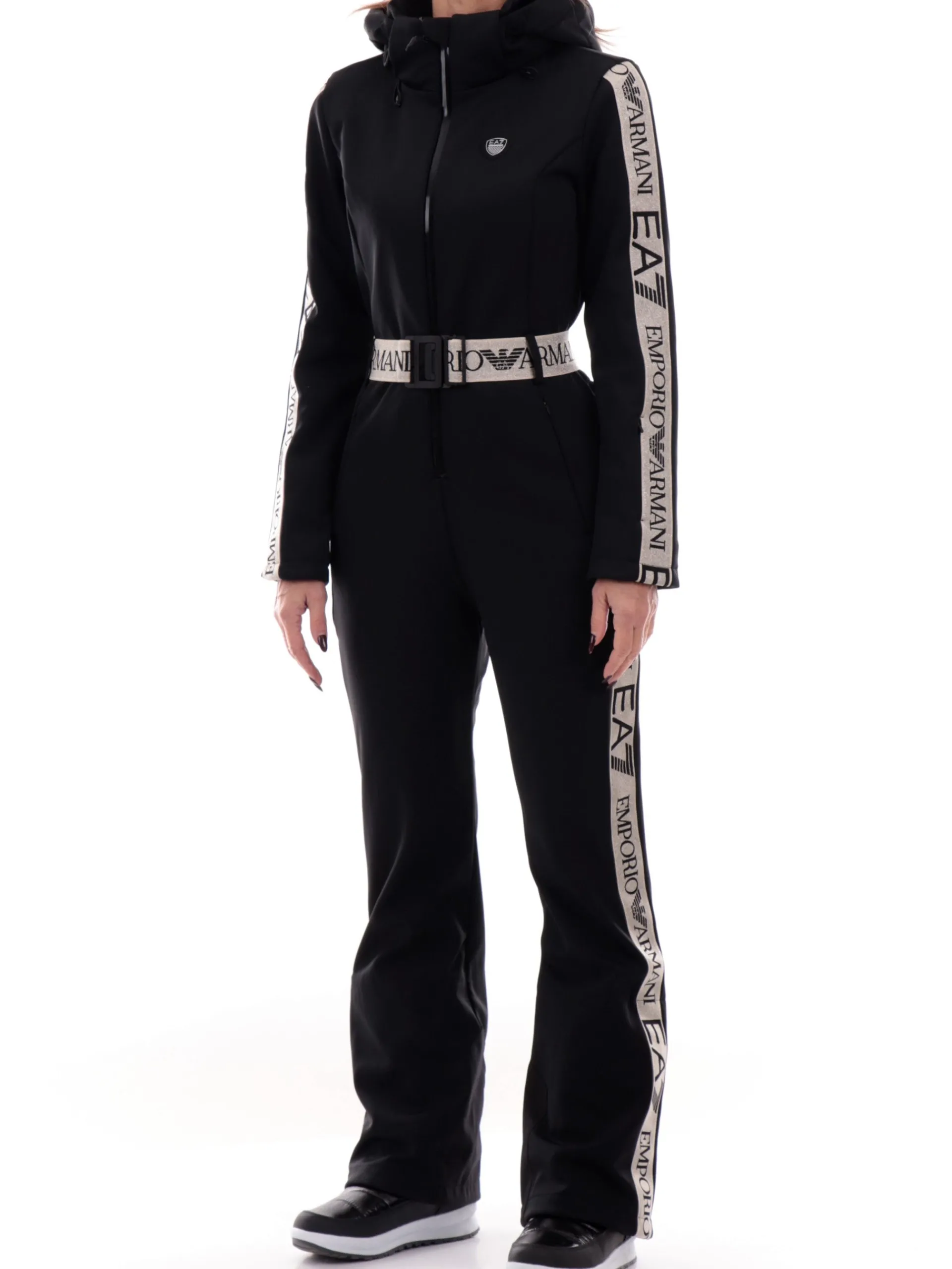 EMPORIO ARMANI 7 Abbigliamento|Tute*Tuta Sci Intera EA7 Emporio Armani Nera da Donna 6DTD02TN8HZ