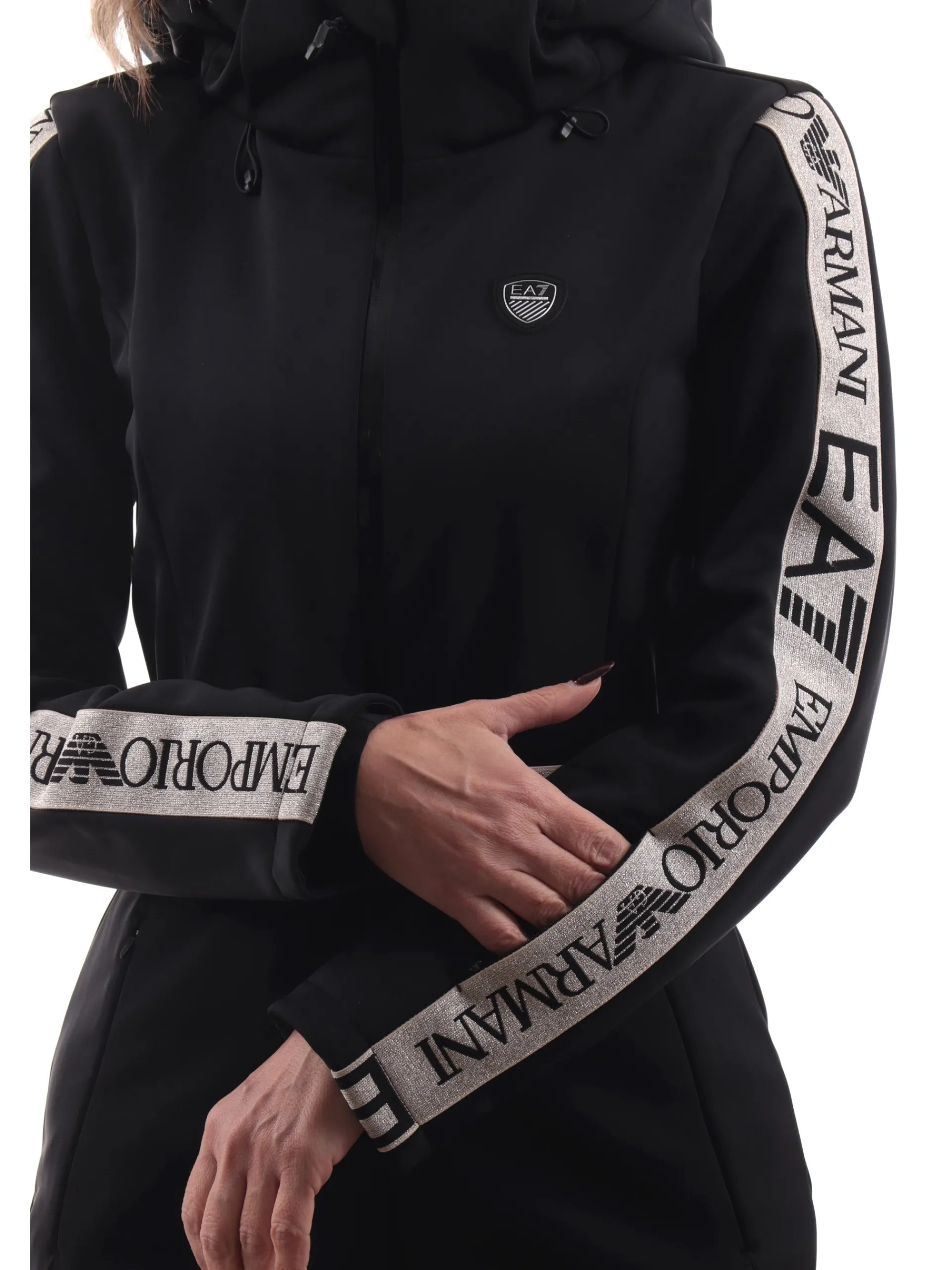 EMPORIO ARMANI 7 Abbigliamento|Tute*Tuta Sci Intera EA7 Emporio Armani Nera da Donna 6DTD02TN8HZ