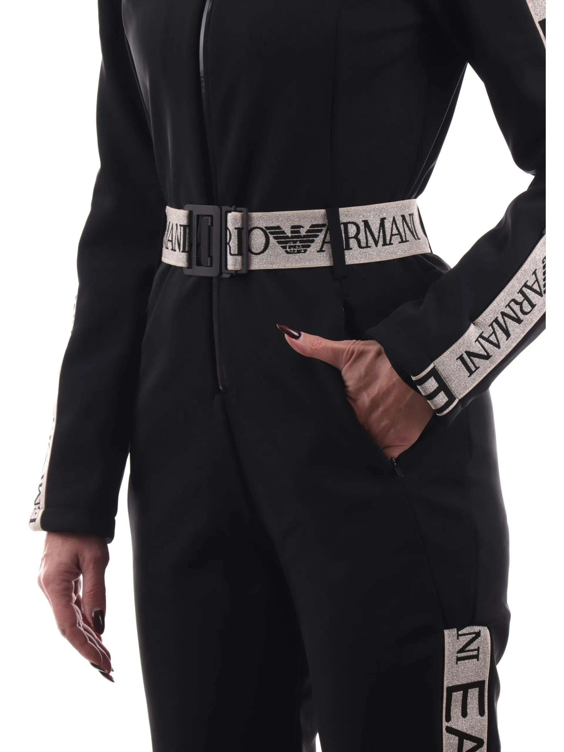 EMPORIO ARMANI 7 Abbigliamento|Tute*Tuta Sci Intera EA7 Emporio Armani Nera da Donna 6DTD02TN8HZ