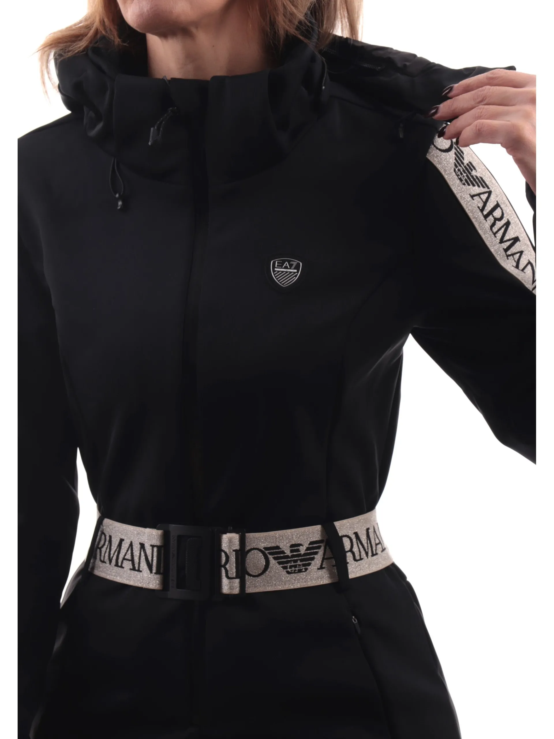 EMPORIO ARMANI 7 Abbigliamento|Tute*Tuta Sci Intera EA7 Emporio Armani Nera da Donna 6DTD02TN8HZ