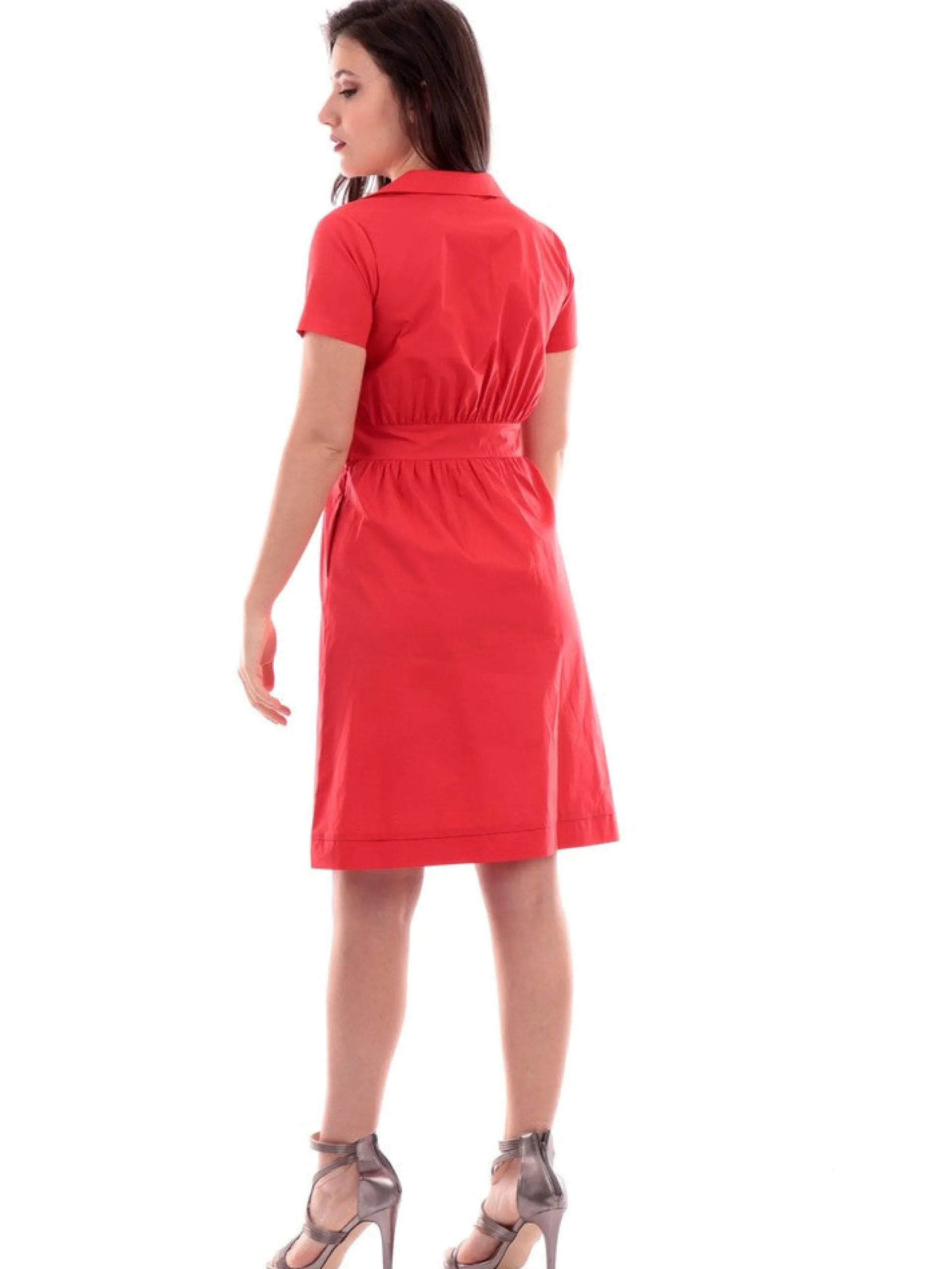 ANIS Vestiti*Vestito rosso da Donna con cintura a fiocco 2331125