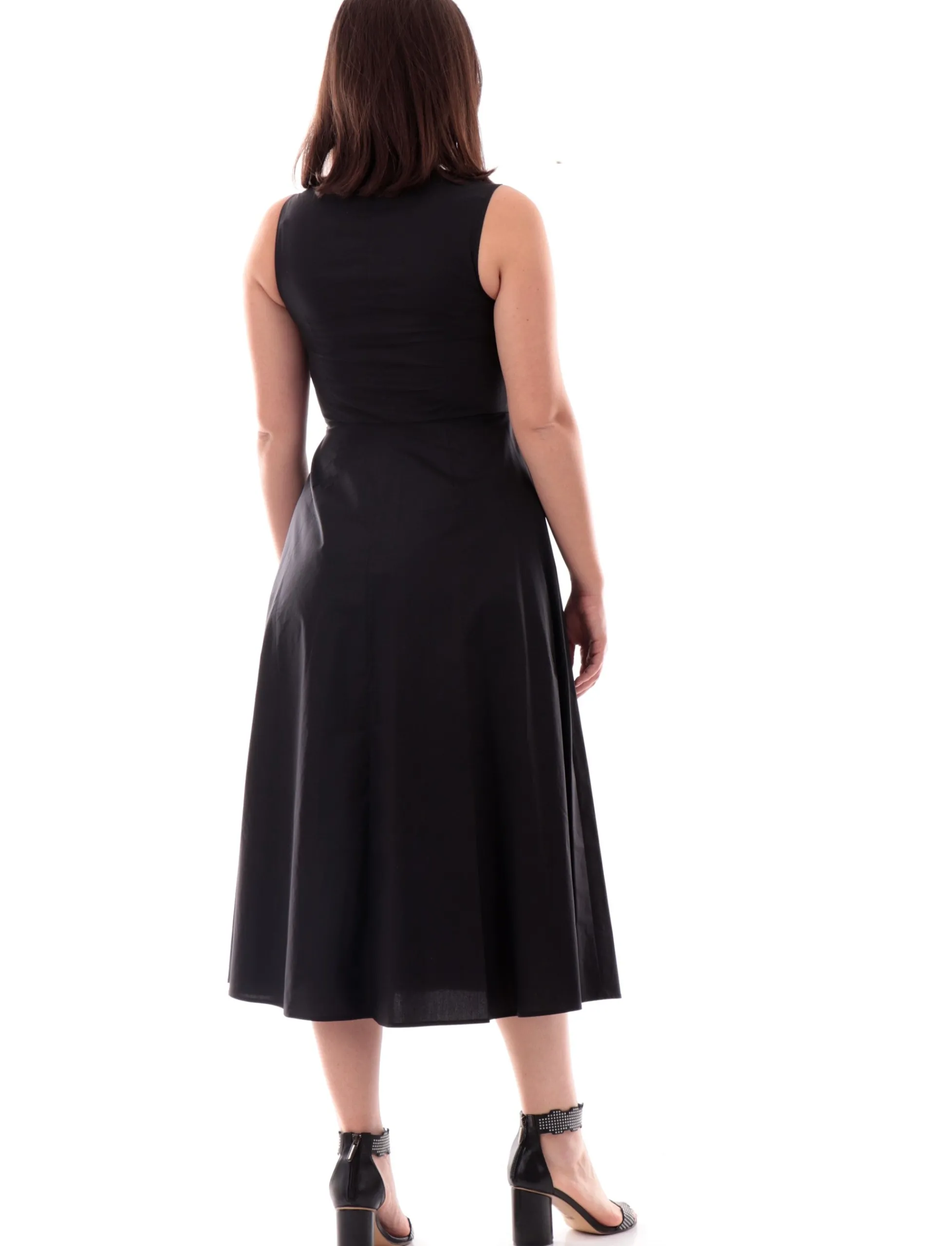 ANIS Vestiti*Vestito White nero da donna Scollo a V svasato 251C1282 029