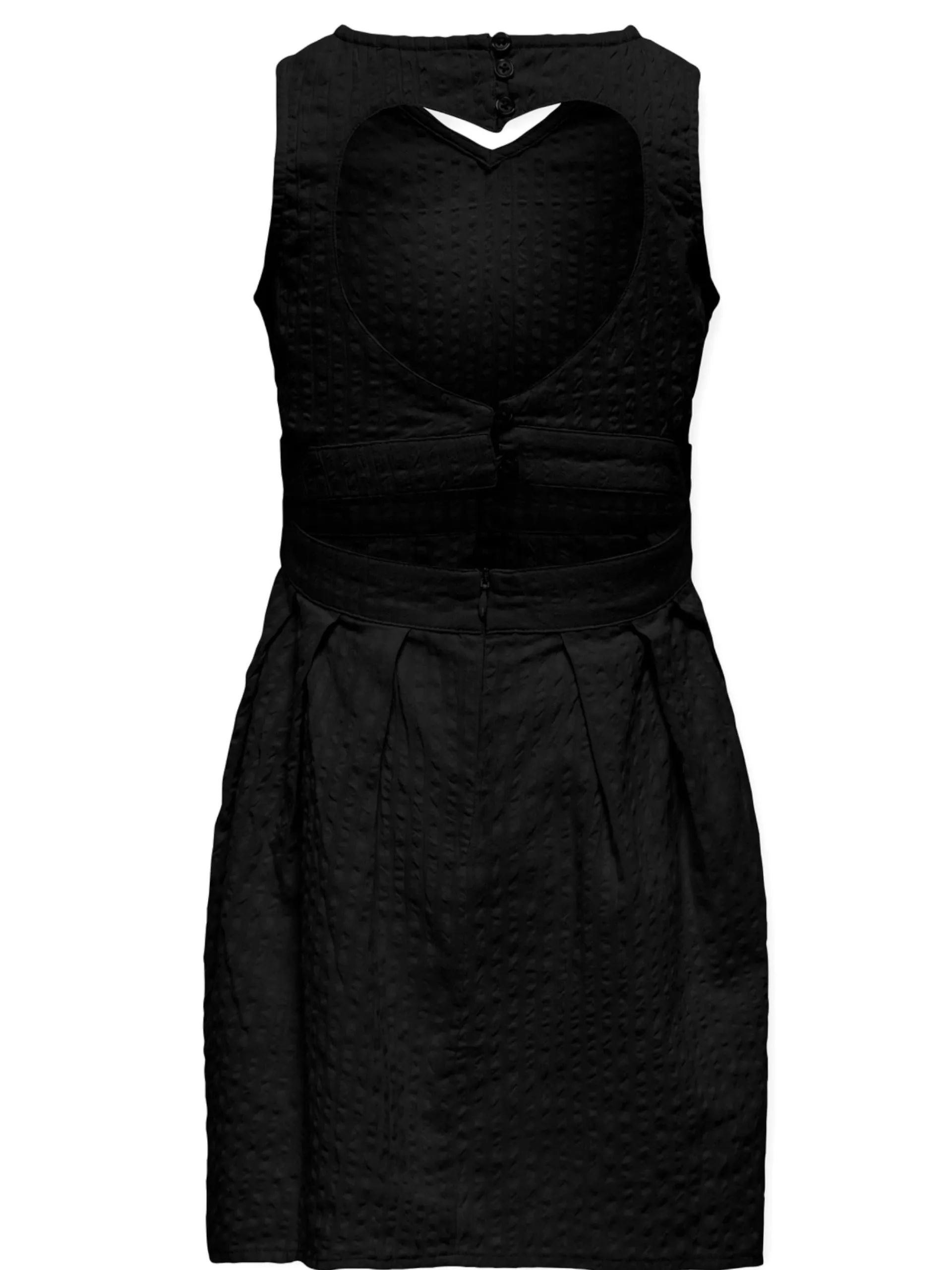 ONLY Vestiti*Vestito bambina nero svasato con spacco posteriore 15346194