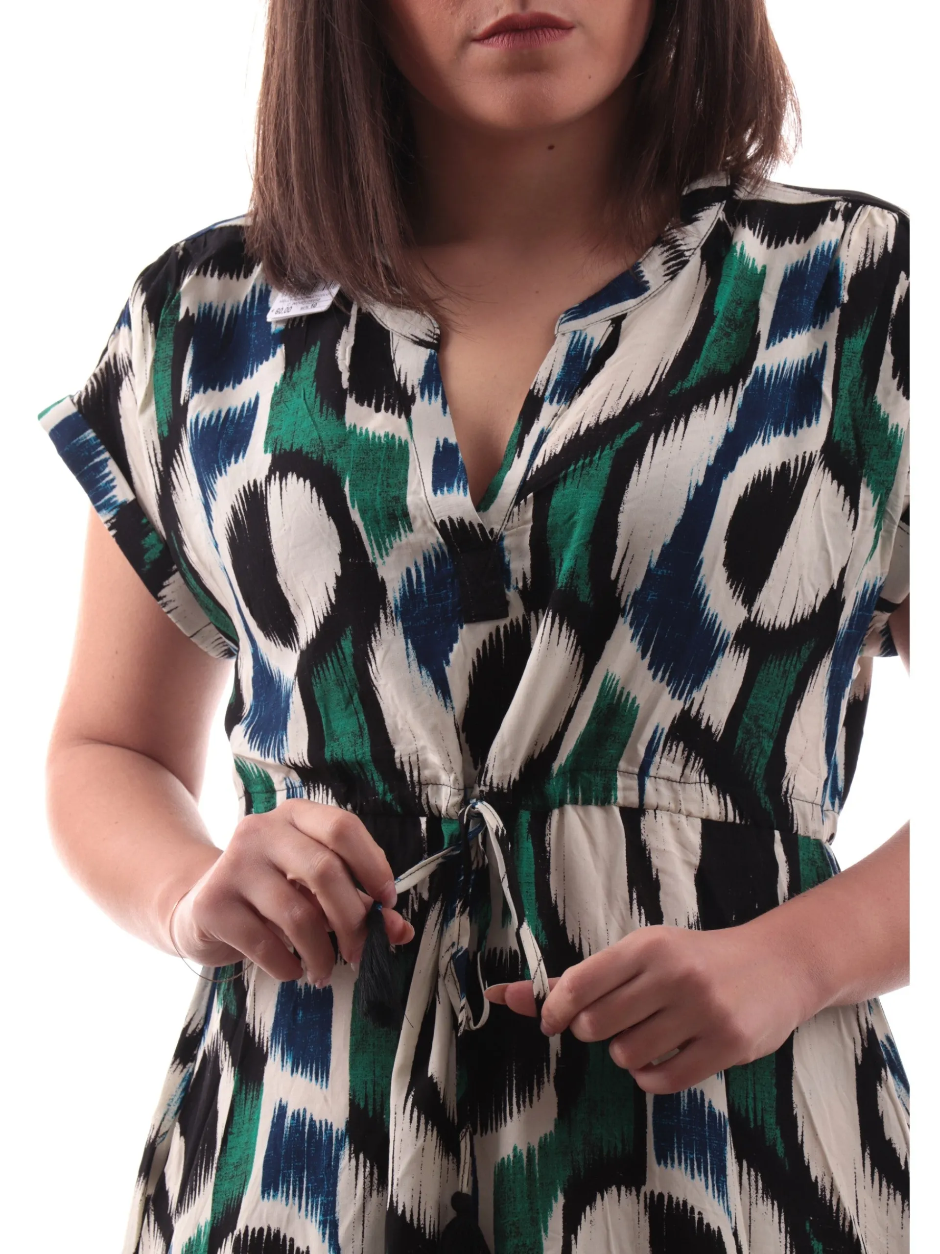 MOLLYBRACKEN Vestiti*Vestito fantasia foulard Molly Bracken multicolor da donna vestibilità morbida N290DP
