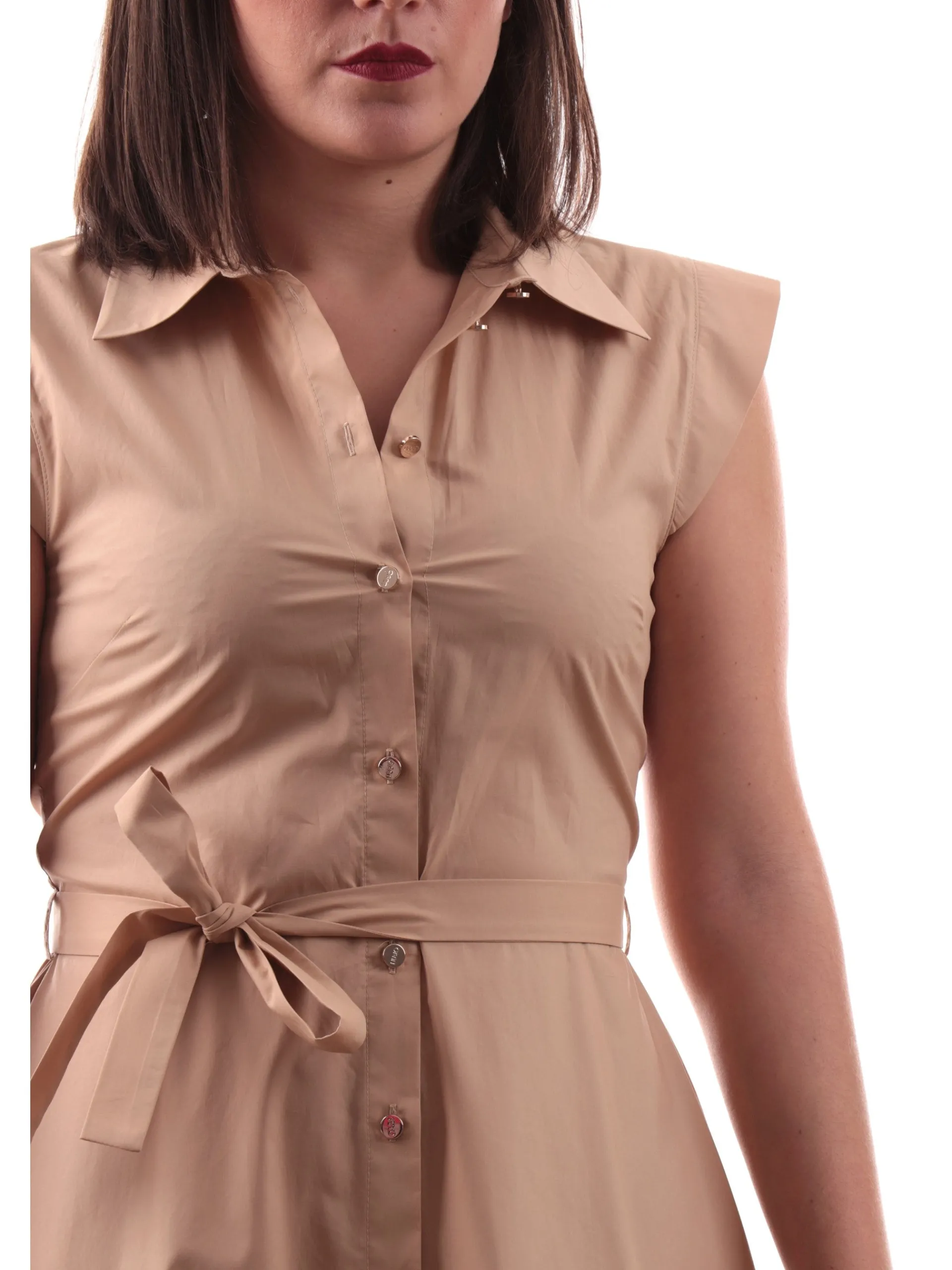 LIU JO MILANO Vestiti*Vestito Liu Jo beige da donna a camicia chemisier WA5357T4853 6092