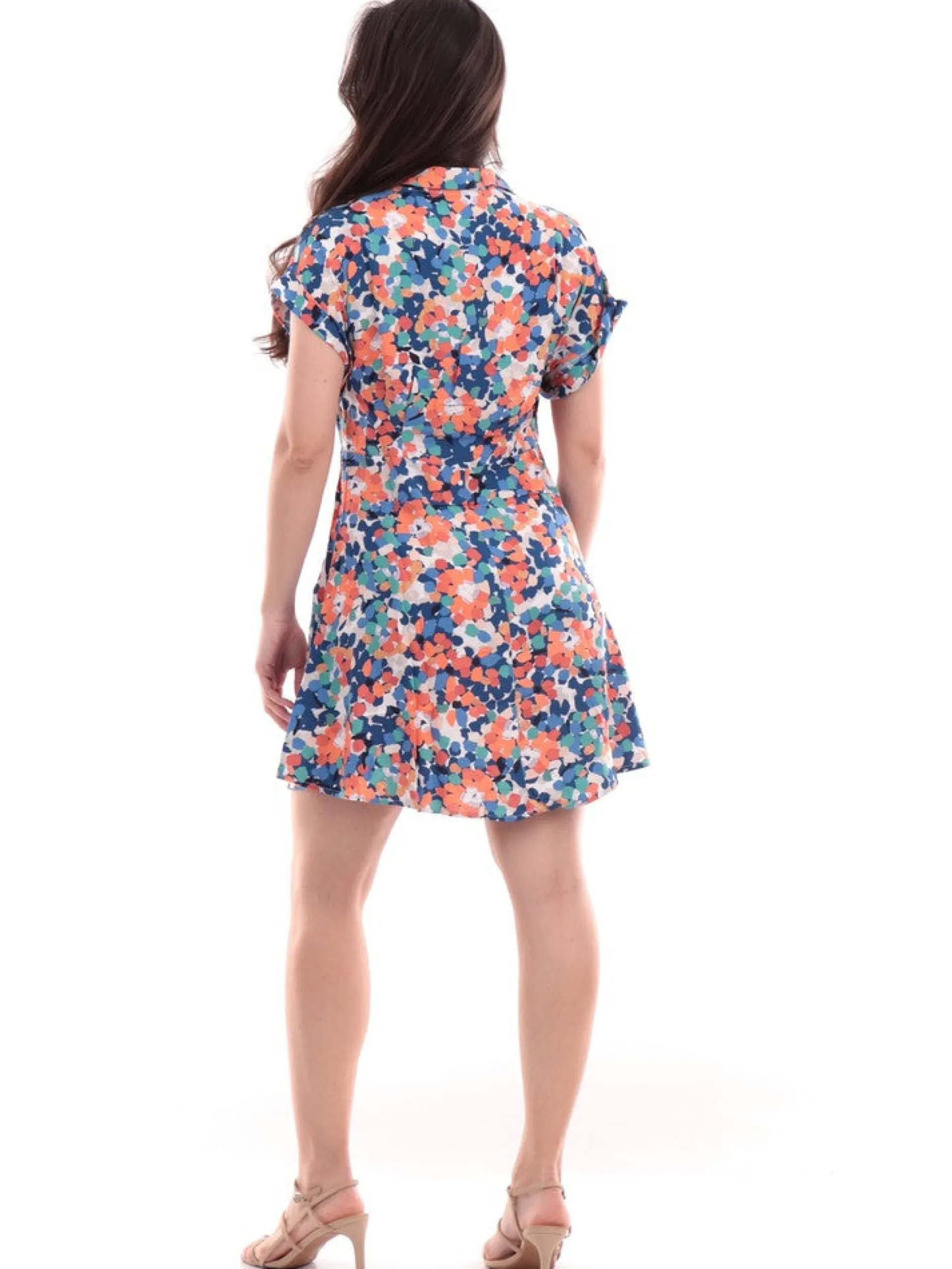 MOLLYBRACKEN Vestiti*Vestito Molly Bracken blu da donna con fantasia floreale TR172BE