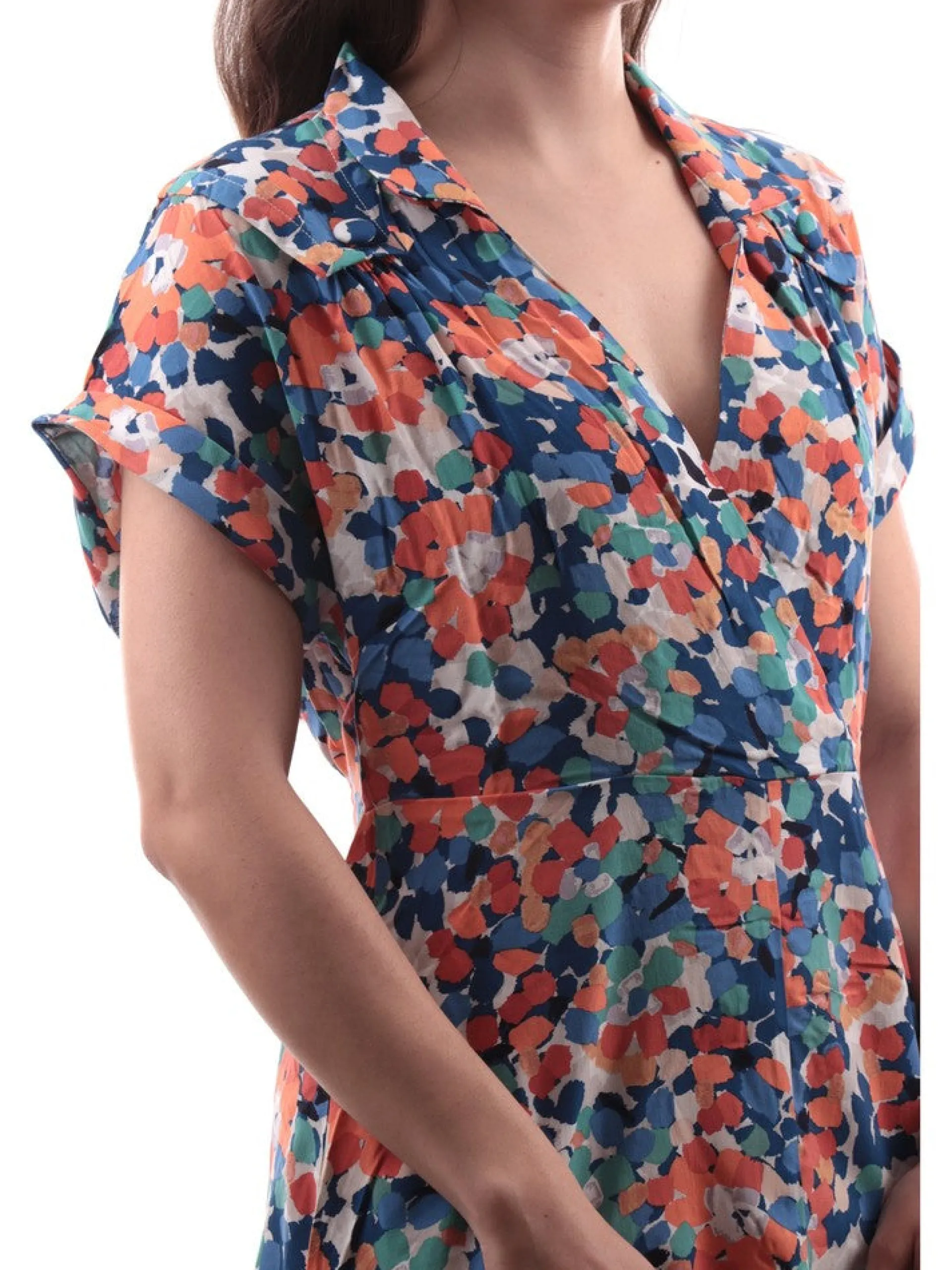 MOLLYBRACKEN Vestiti*Vestito Molly Bracken blu da donna con fantasia floreale TR172BE