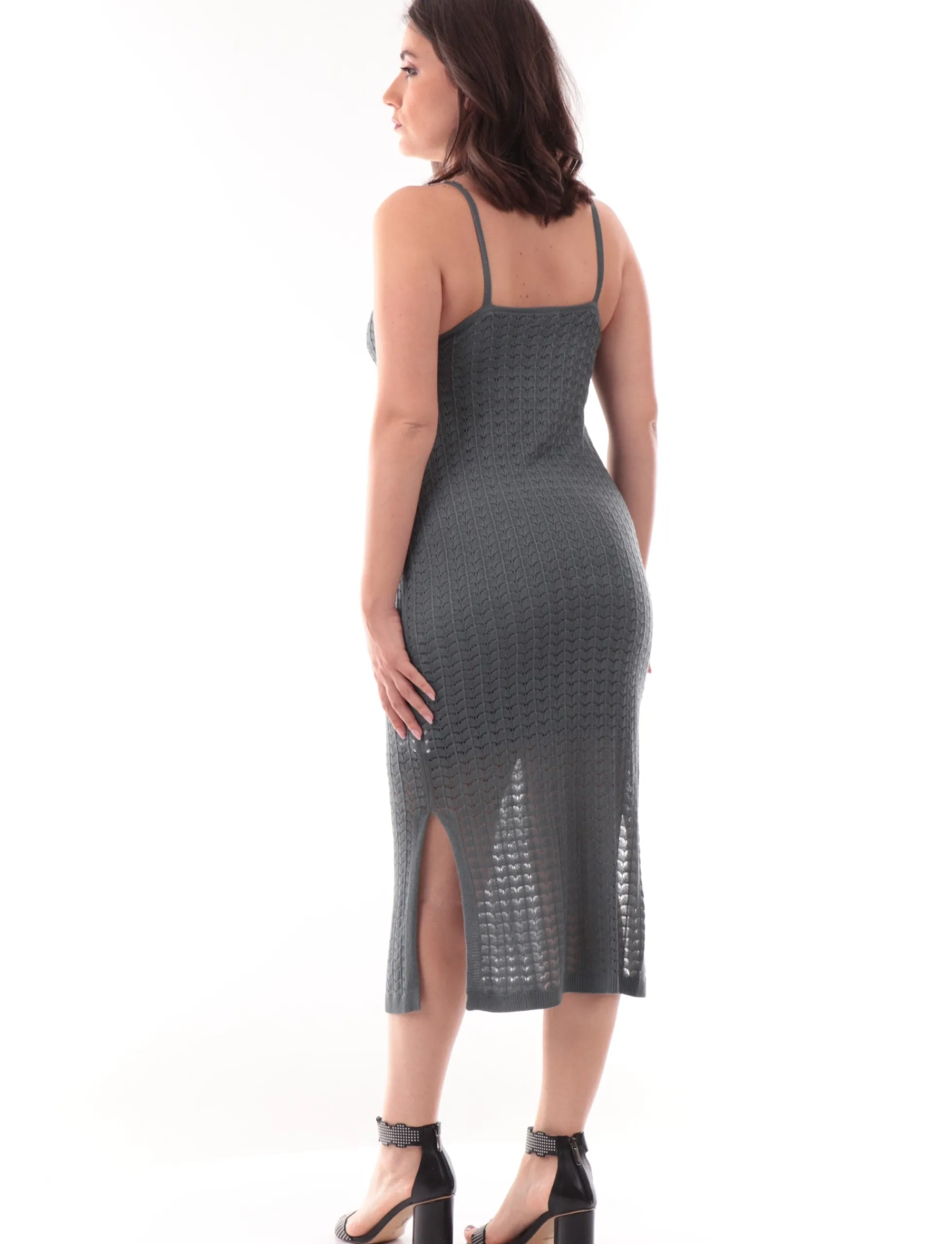 TIFFOSI Vestiti*Vestito spalle scoperte verde da donna ricami traforati MENIPPE 1 10059016