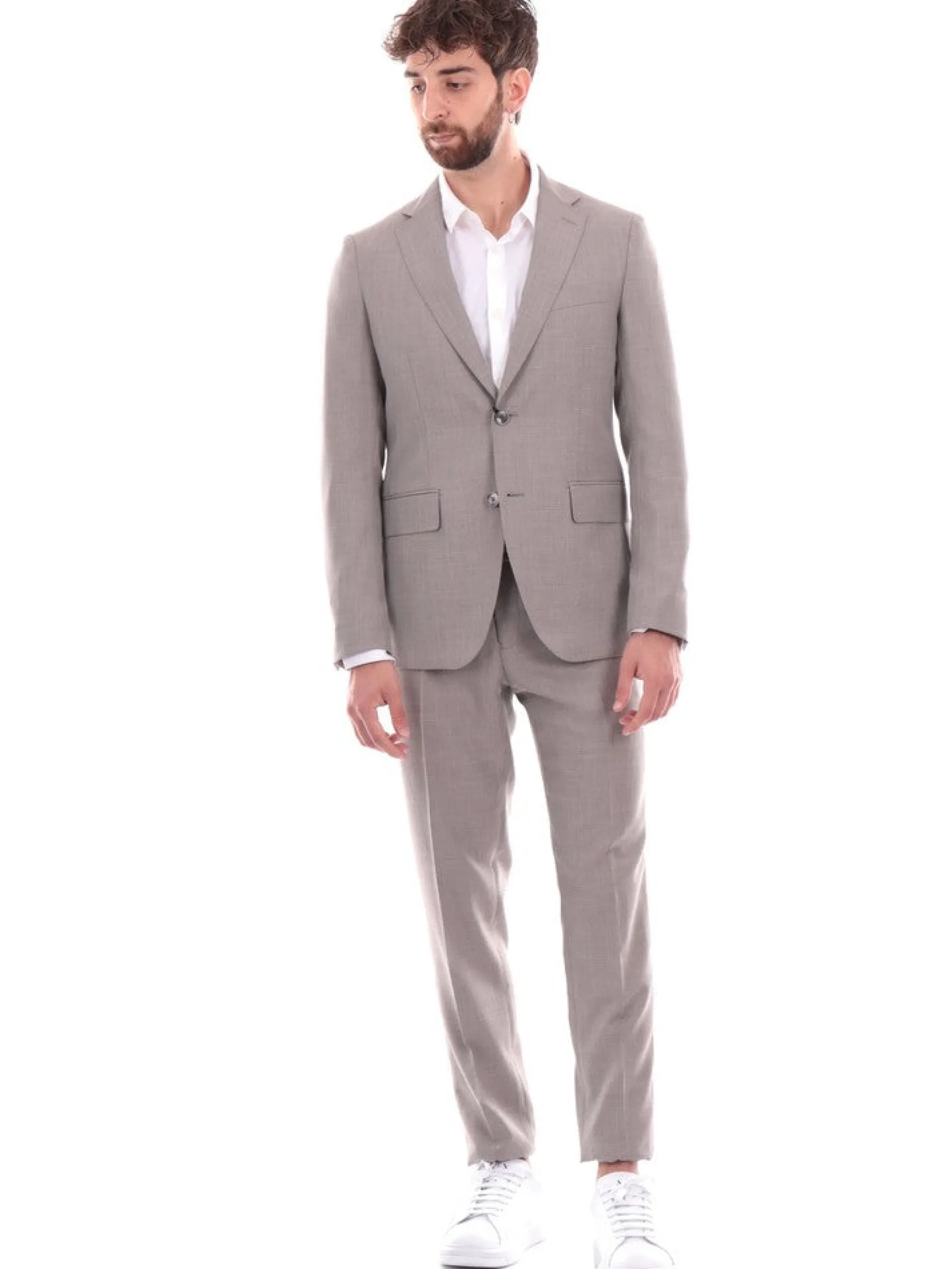 ALDO MARIA TESTA Completi*Vestito uomo completo grigio da uomo Drop 7 AB600TR103