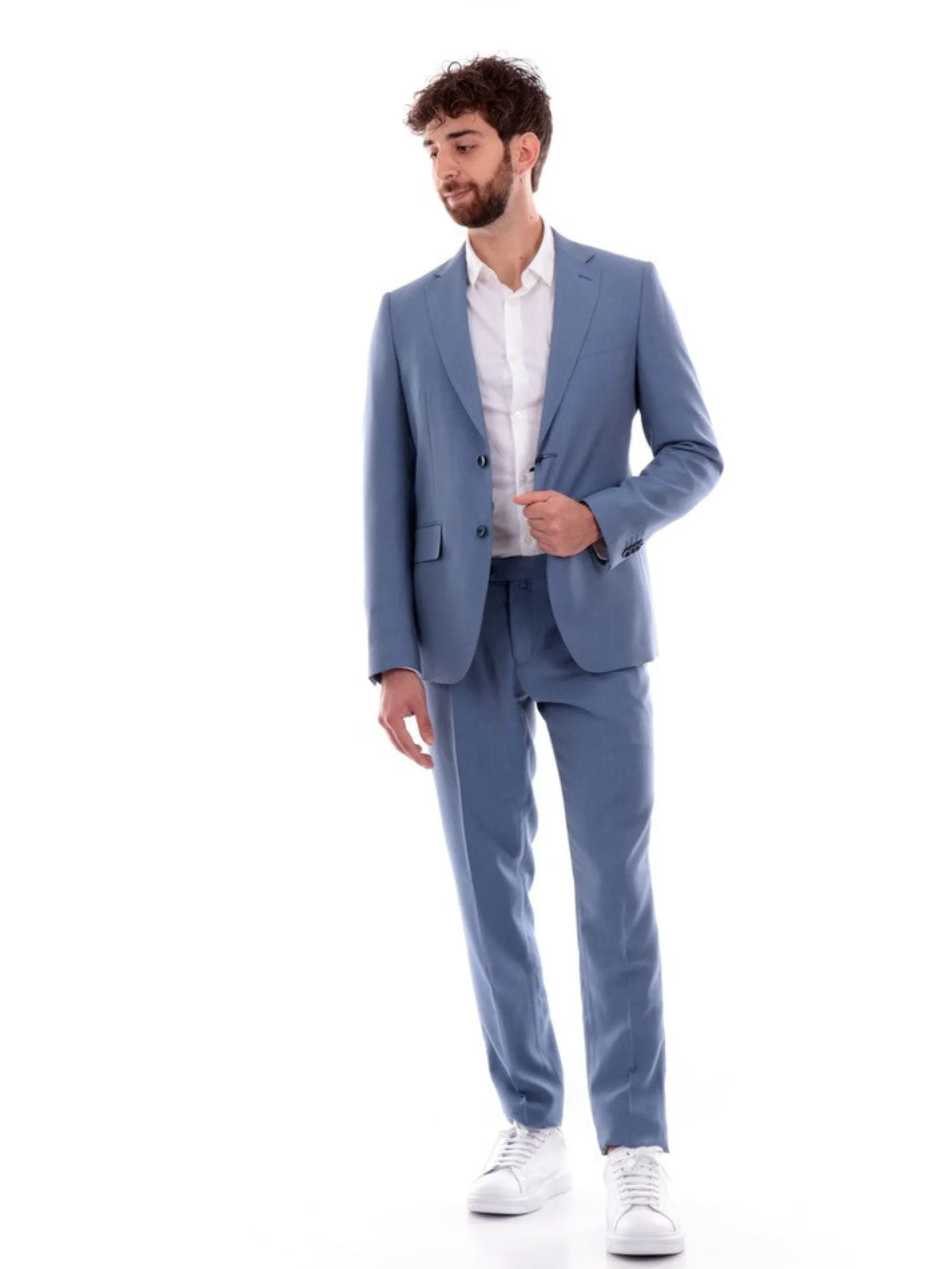 ALDO MARIA TESTA Completi*Vestito uomo completo blu cielo da uomo Drop 7 AB600TR103