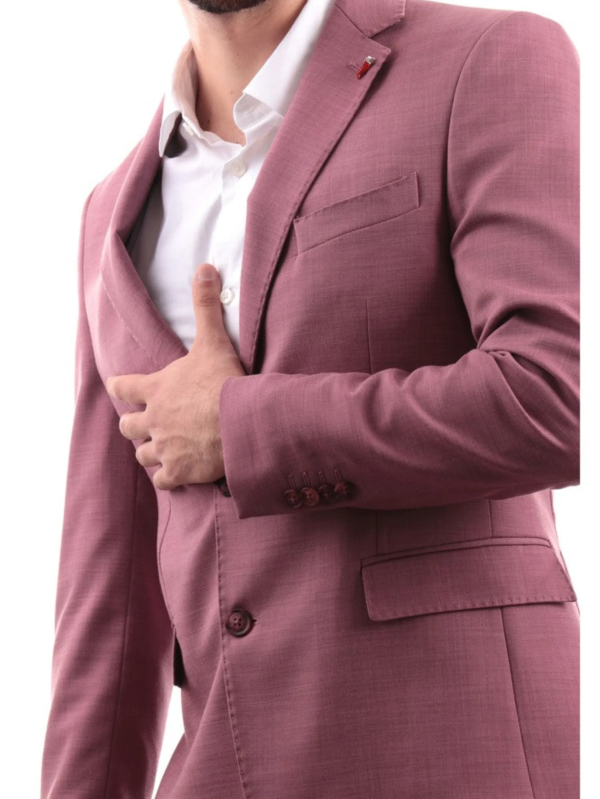 MULISH Completi*Vestito uomo completo bordeaux Melange SPAAB7200