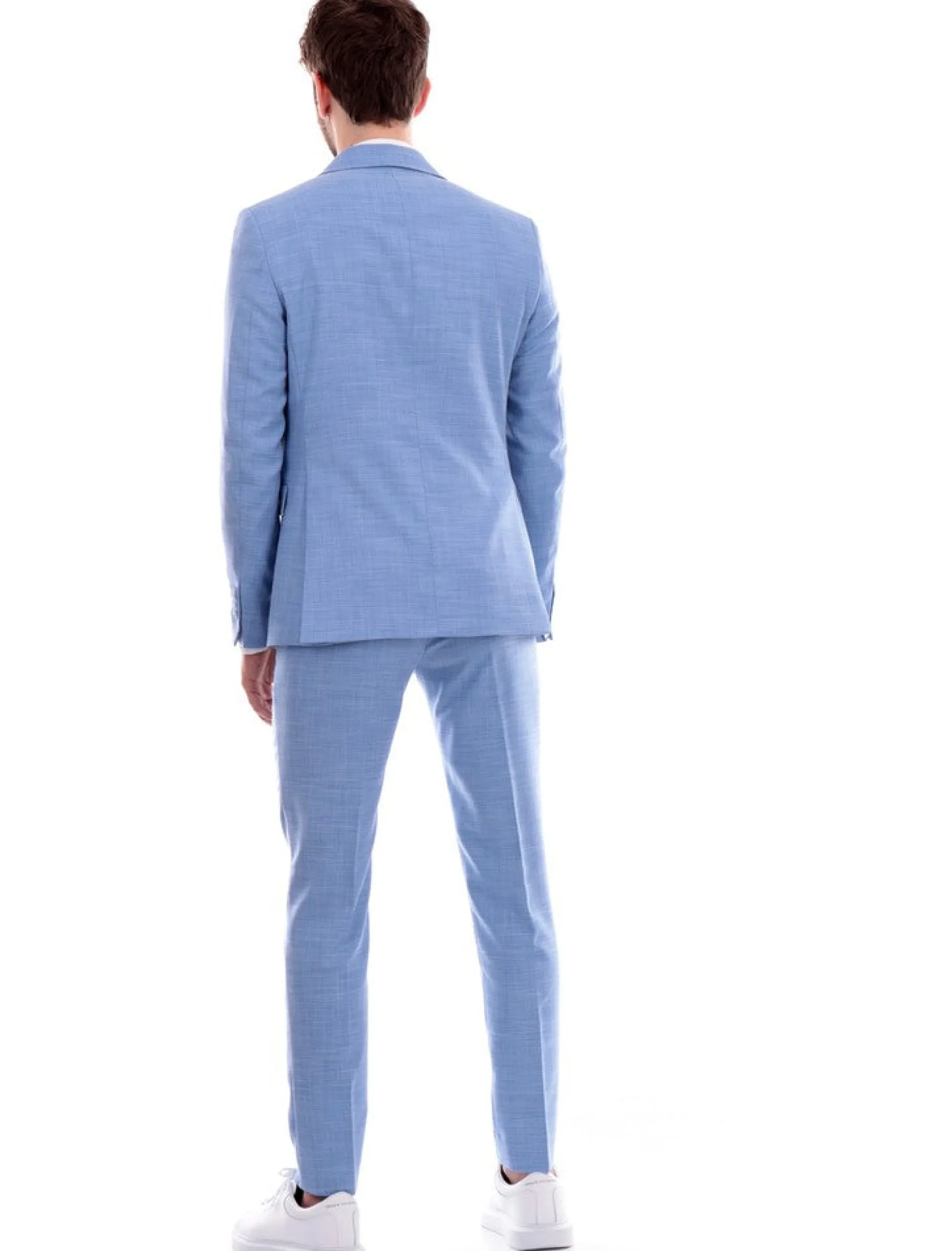 MULISH Completi*Vestito uomo completo azzurro Melange SPAAB7200