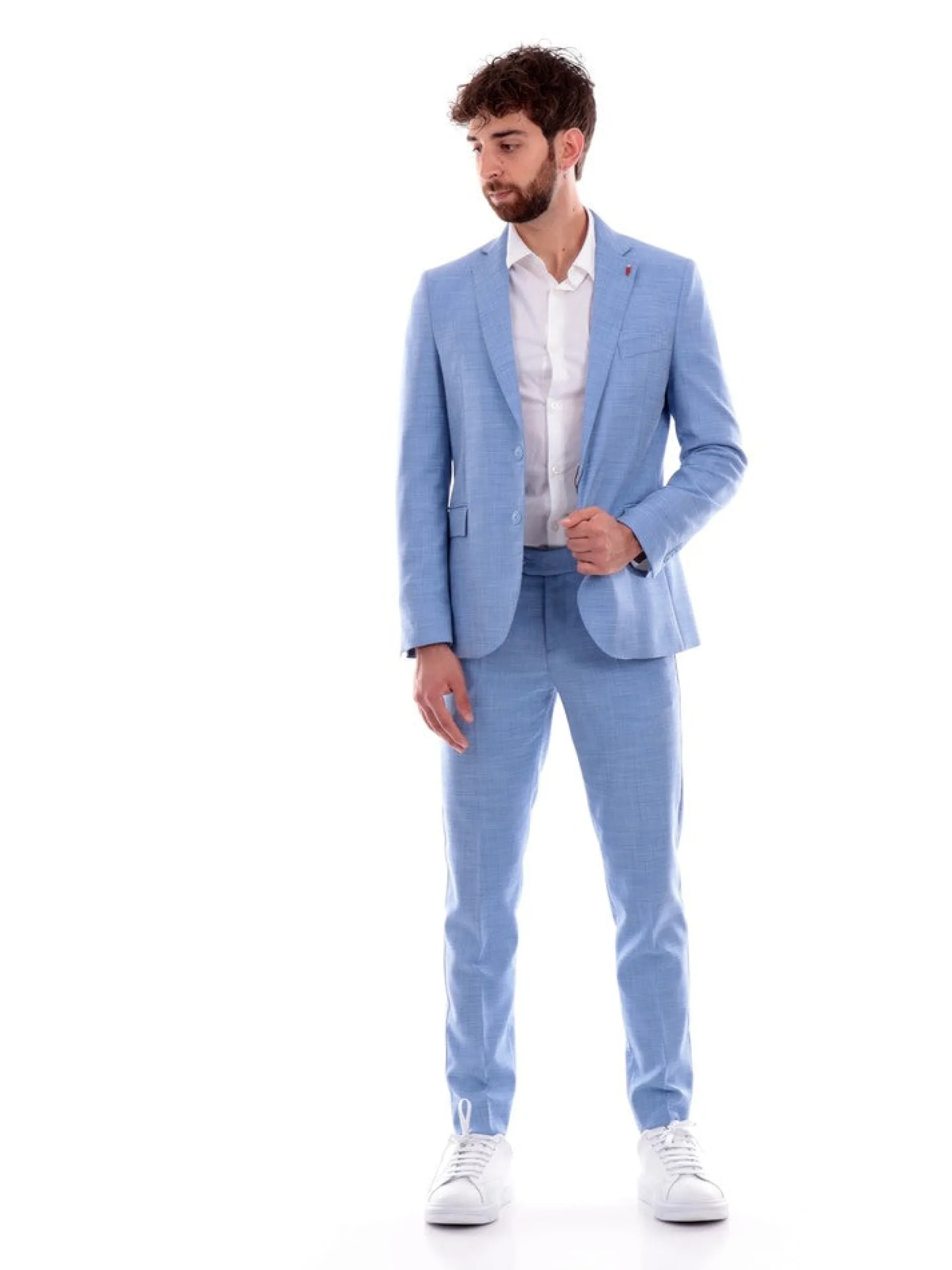 MULISH Completi*Vestito uomo completo azzurro Melange SPAAB7200