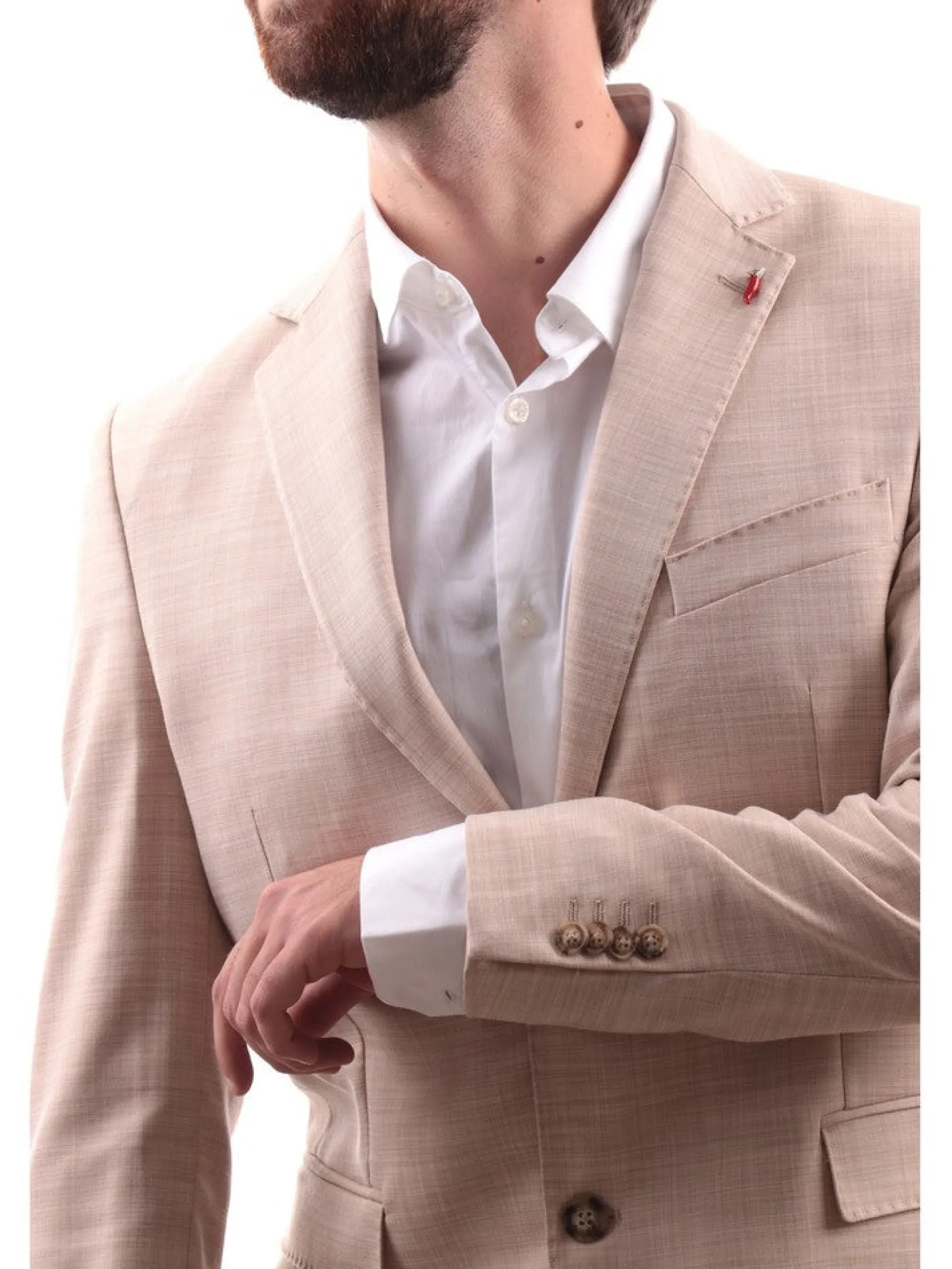 MULISH Completi*Vestito uomo completo beige Melange SPAAB7200