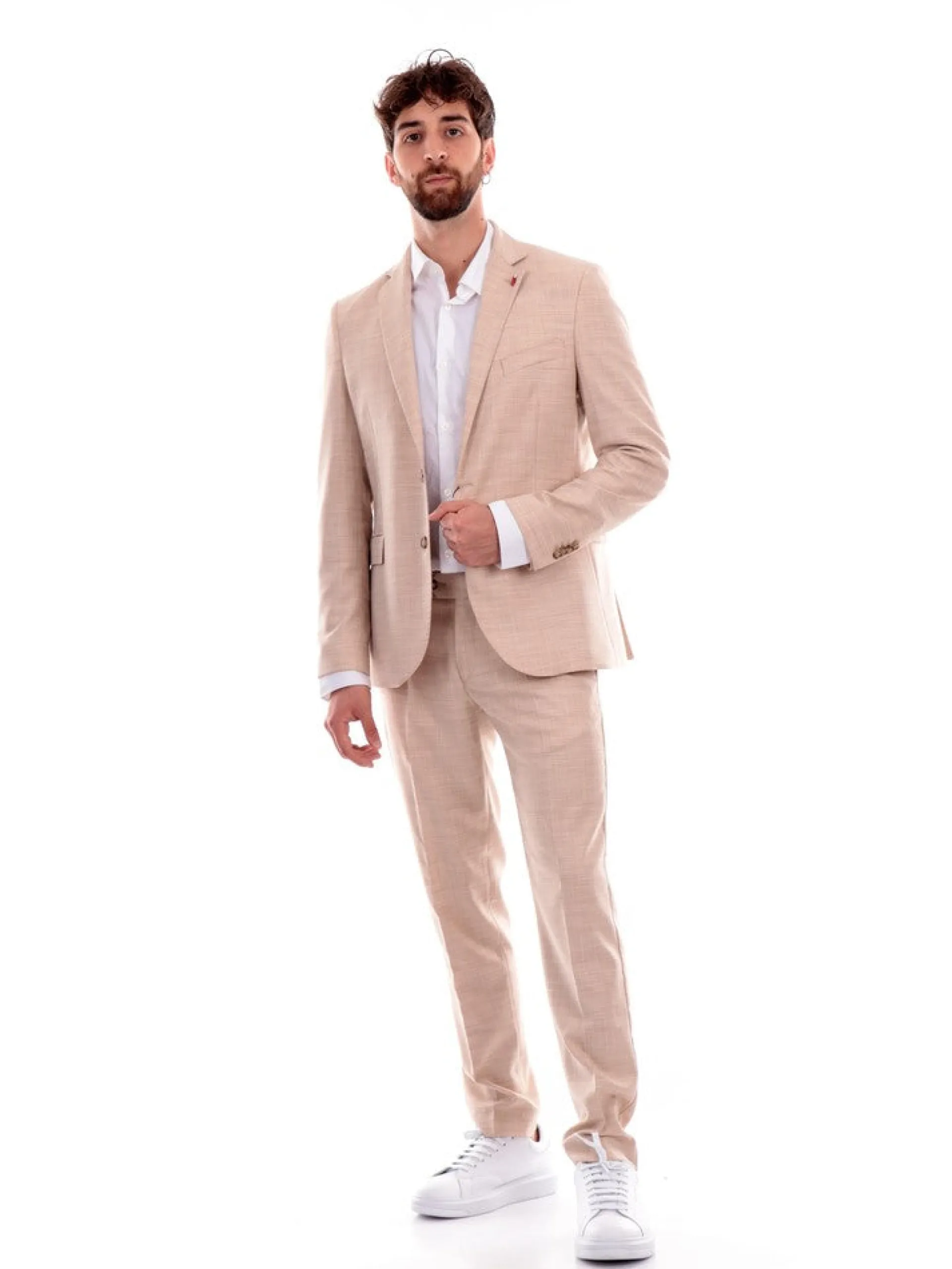 MULISH Completi*Vestito uomo completo beige Melange SPAAB7200