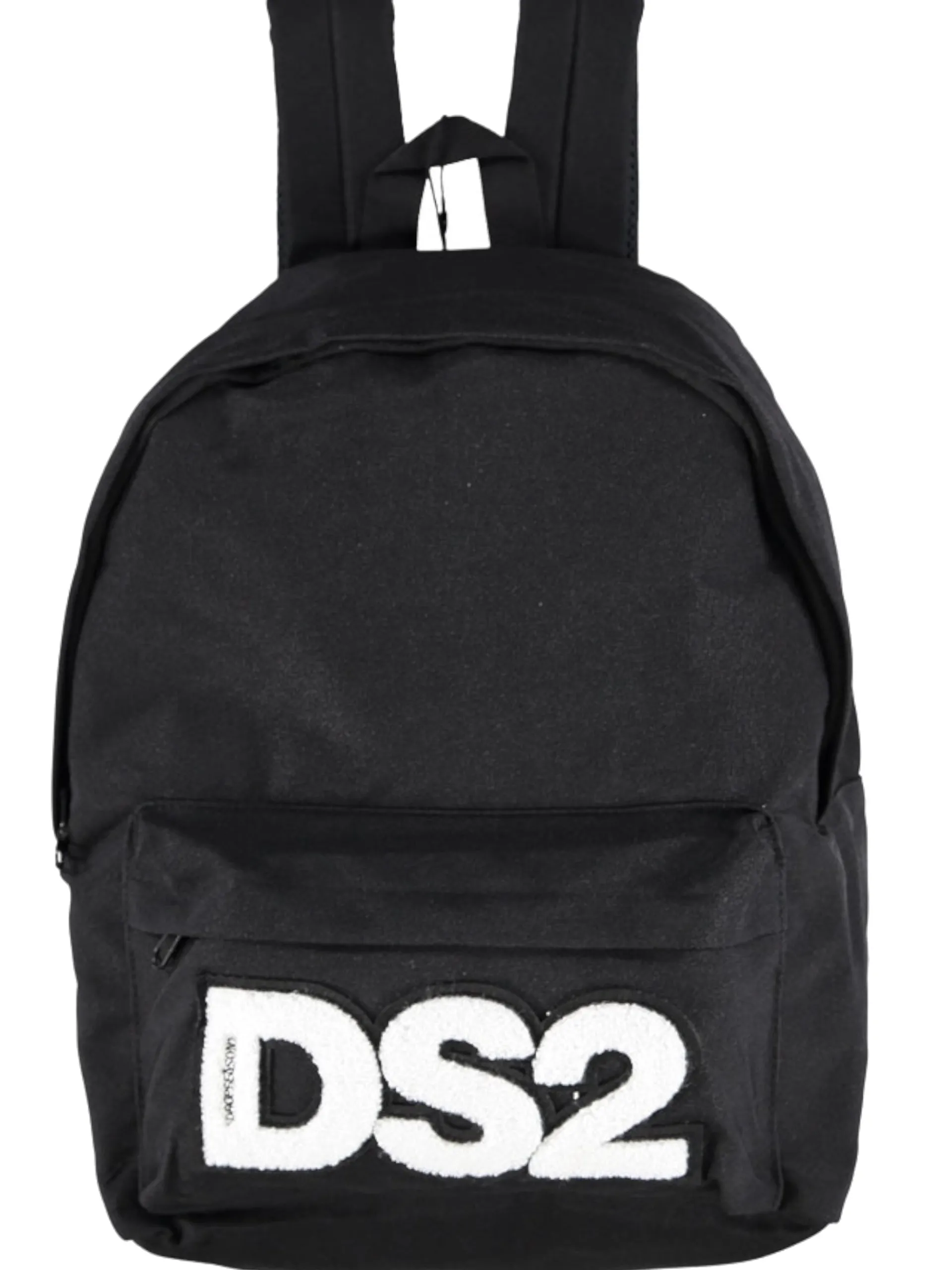 DS2 Zaini*Zaino nero con ricamo sul davanti FW24Z01