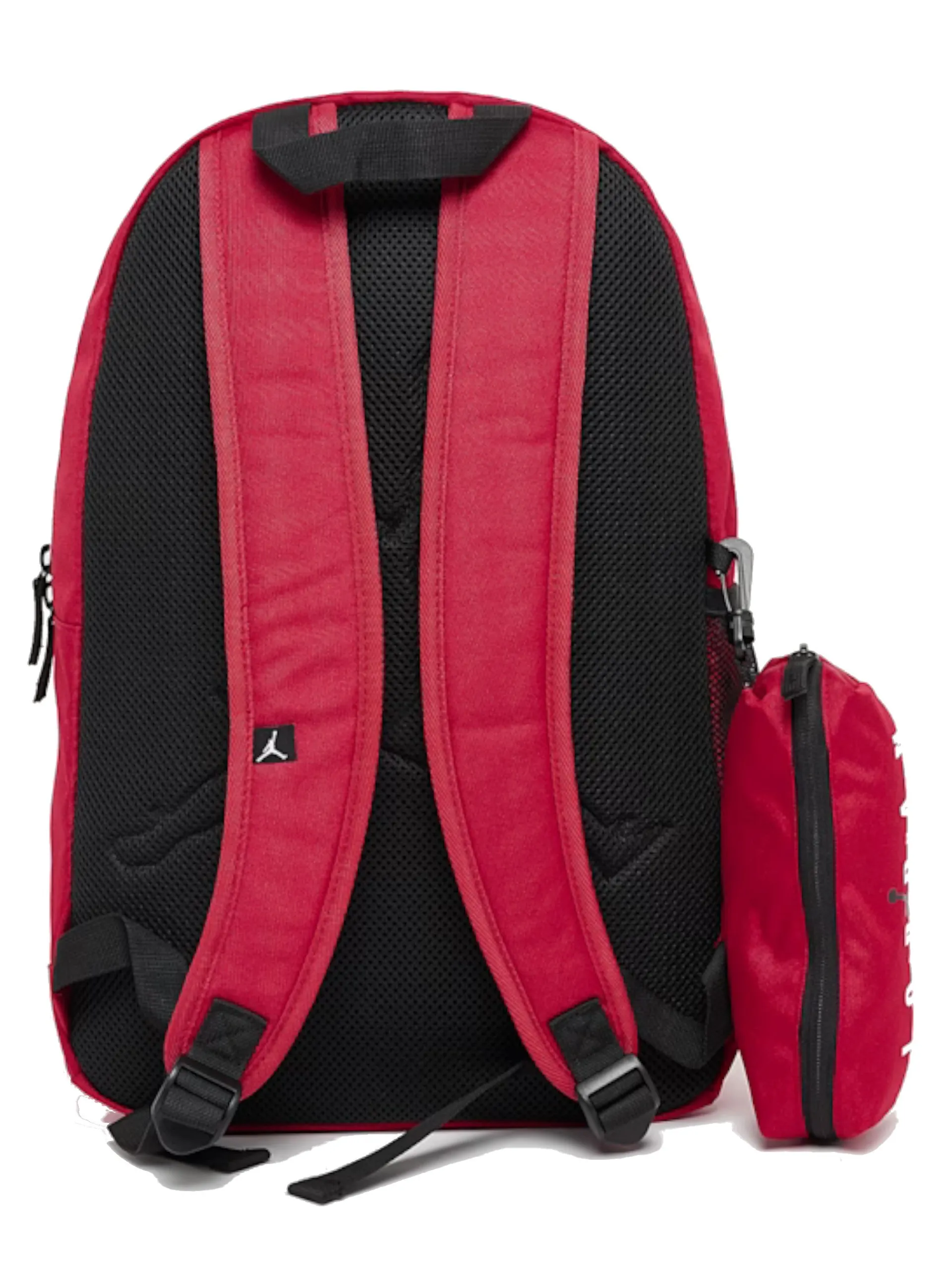 NIKE JORDAN Zaini|Astucci*Zaino Jordan Rosso con logo Jumpman Nero e astuccio 9B0503R78